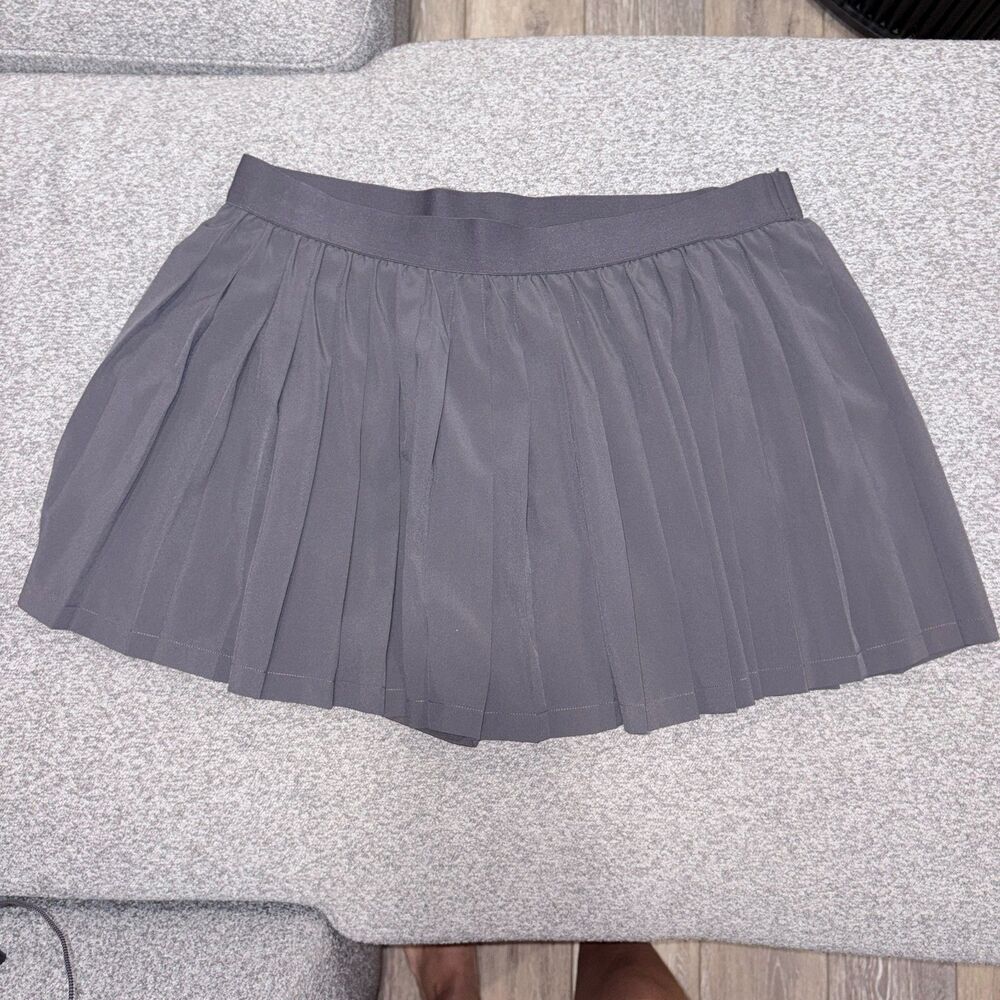 Ideology Gray Pleated Athletic Skort Size L